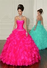 2012 Vizcaya Quinceanera Dresses 88015.  Available in Deep Aqua, Passion Pink